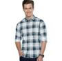MANSLOOK Indian Garage Co Men’s Cotton Slim Fit Checkered Full Sleeves Cutaway Collar Casual Shirt