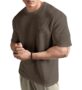 MANSLOOK Men Oversized T Shirt Solid Dotted Design | Round Neck Loose Fit Drop Shoulder Casual Cotton T-Shirt for Men