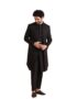 MANSLOOK Mens Jacket Sherwani Trouser Set|Blended Fabric Embellished Pattern Indo-Western Set for Men|Regular Fit Mandarin Collar Long Sleeves