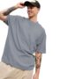MANSLOOK Men’s Polyester Oversized Fit Solid Round Neck Tshirts