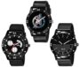 MANSLOOK Super Quality Analog Black Dial PU Blet Watches Combo for Boys and Mens Pack of – 3