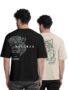 MANSLOOK Trendy Front and Back Printed Oversized Round Neck T-Shirt for Men – Pack of 2