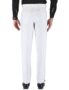 MANSLOOK White Formal Pants, Breathable Fabric, Shrink Resistant, 2 Slant and 1 Welt Pocket