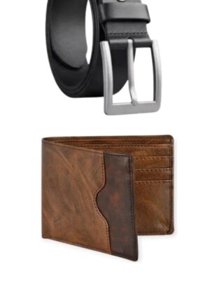 mens wallet combo belt