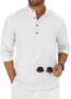 MANSLOOK Luster Cotton Solid Casual Short Kurta for Men | Long Sleeve Mandarin Collar Stylish Kurta for Men