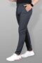 MANSLOOK Classic Grey Formal Trousers, Slim Fit Design with Belt Loops and Pockets