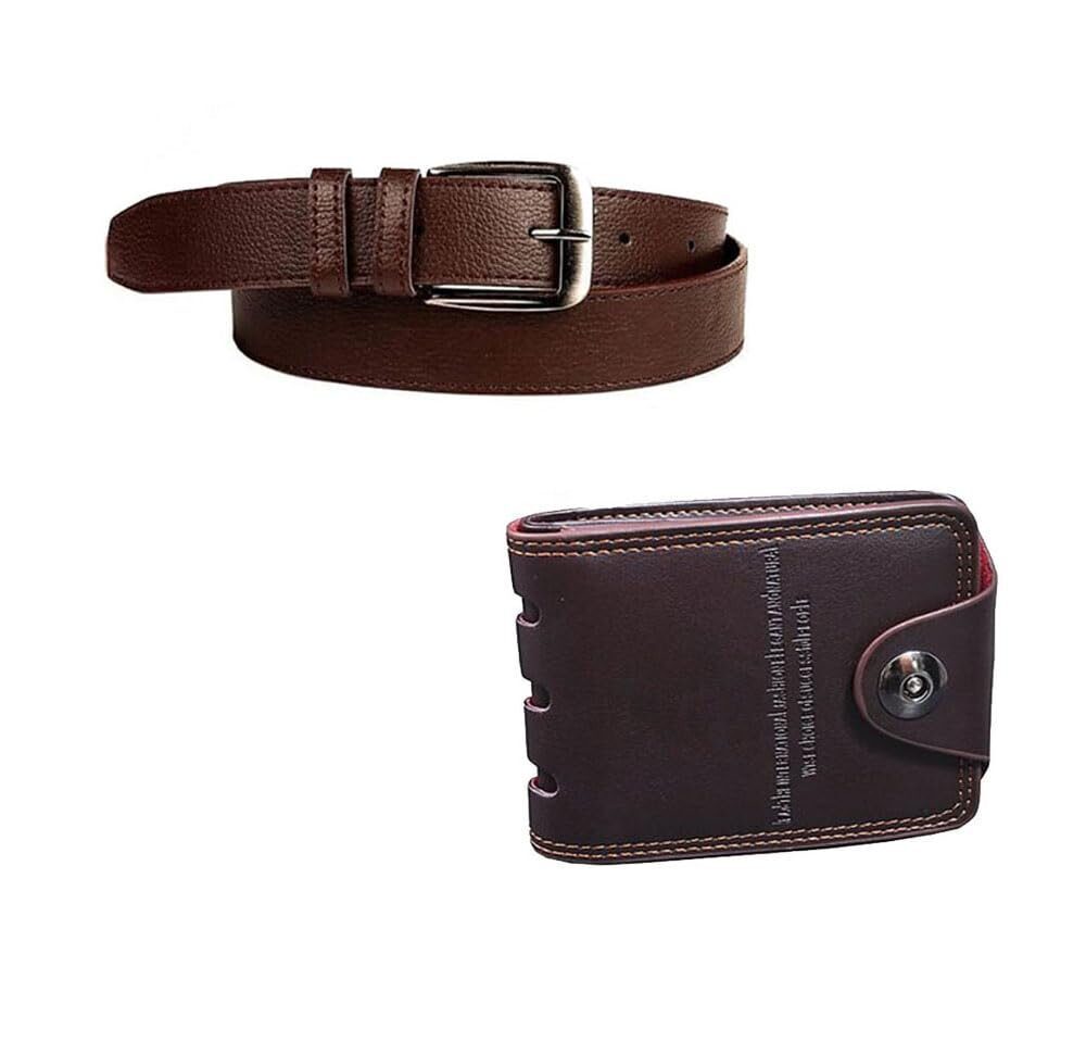 mens wallet combo belt