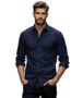 MANSLOOK Men’s Plain Casual Shirt | Cotton Soft & Breathable Fabric | Full Sleeve Comfort Fit Stylish Solid Shirts for Office