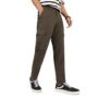 MANSLOOK Fashion Men’s Dark Olive Regular Fit Solid Cargo Chino Pant with 6 Pockets (chicargoreg-01-drolv-30)