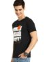 MANSLOOK Men’s Feel Most Alive Printed 100% Cotton T-Shirt – Regular Fit, Round Neck, Half Sleeves