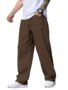 MANSLOOK Cargo Baggy Loose Fit Jeans Pants for Man