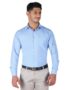 MANSLOOK & FORMALS by CAMBRIDGE Men’s Slim Fit Formal Shirt | Solid, Long Sleeves, Spread Collar | Standard Length | Classic Business & Office Wear