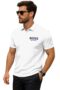 MANSLOOK Men’s Polo T Shirt – ‘BOSS Mode’ Graphic Tee – Casual Slim Fit Short Sleeve Collar Shirt – Stylish Streetwear for Men