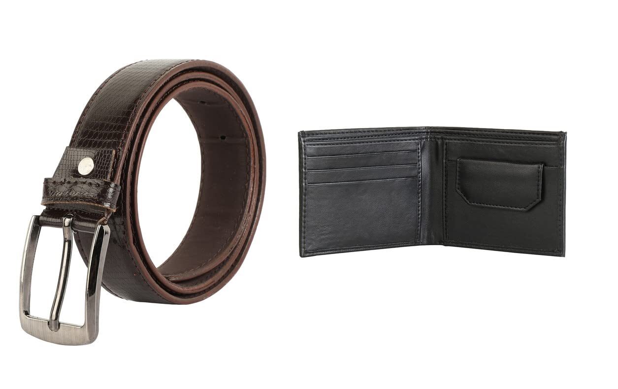 mens wallet combo belt