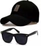 MANSLOOK Sport Baseball Cap & Stylish Aviator Wayfarer Sunglass for Men’s and Boy’s (Pack of 2)