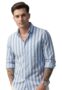 MANSLOOK TURN Men’s Casual Solid Stylish Latest Formal Striped Shirt for Men