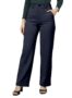 MANSLOOK Cotton Blend Bootcut Parallel Trouser Pants for Women Regular Fit, Side Pocket, Front Fly Zip Bellbottom Straight Pants for Womens