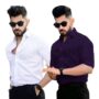 MANSLOOK Cotton Blend Casual Shirt for Men Combo Shirt for Formal Wear, Regular Home Wear