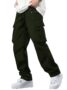 MANSLOOK Men’s Casual Techwear Drawstring Cargo Pants Hiphop Baggy Pants (2024)