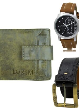 mens wallet combo belt