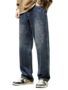 MANSLOOK Men High Rise Jeans | Pants | Denim Jeans | Baggy Jeans | Loose FIT Jeans | Stylish Jeans