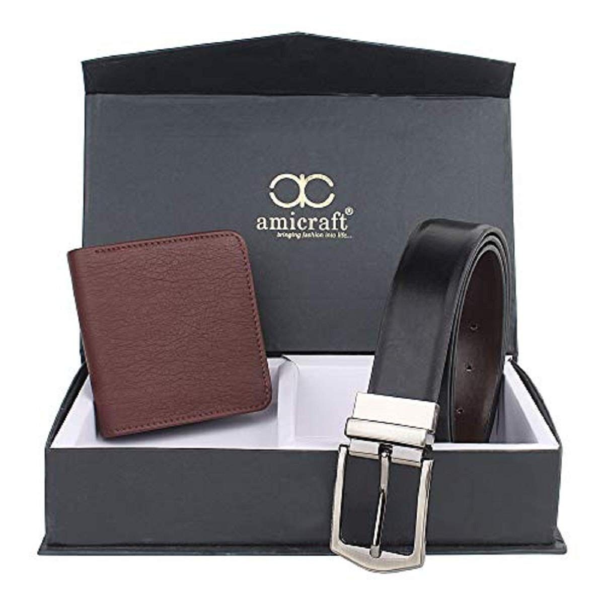mens wallet combo belt