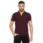 MANSLOOK Stardust Men Half Sleeve Polo Neck Cotton T-Shirt