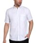 MANSLOOK Men’s Cotton Blend Solid Shirt with Spread Collared Half Sleeve Curved Hemline Button Closure Regular Fit and One Pocket | Half Sleeve Shirt for Men