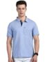 MANSLOOK Cozi Men’s Half Sleeve Soild Casual Regular Fit T-Shirt with Chest Pocket | Polo Tshirt for Men