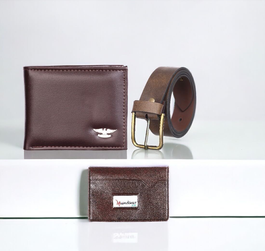 mens belt combo gift set