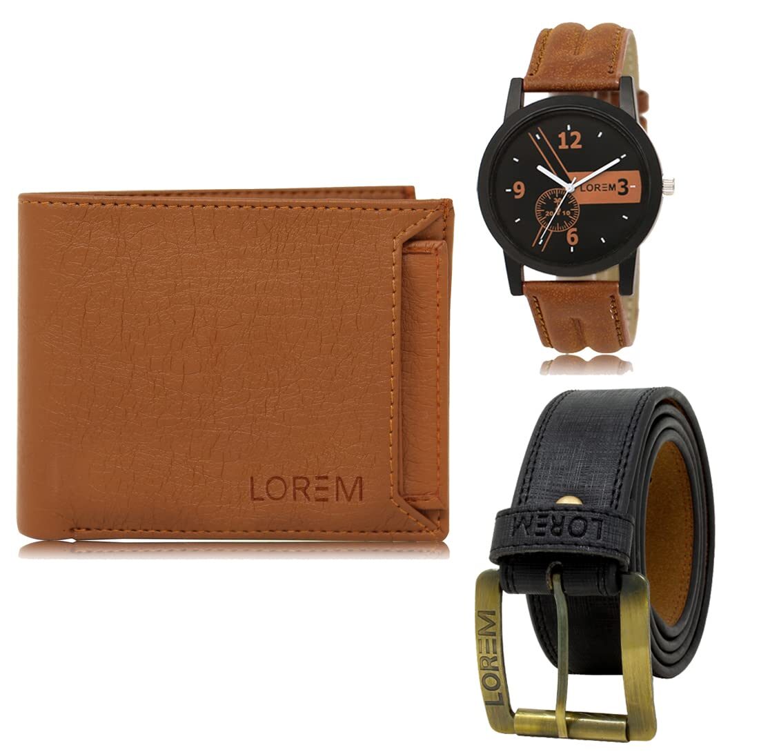 mens wallet combo belt