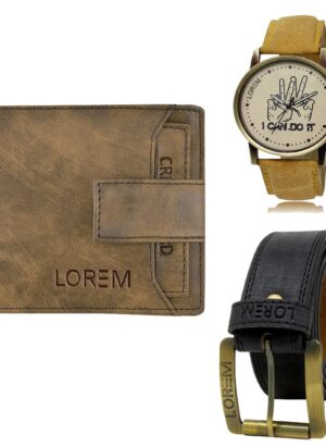 mens wallet combo belt