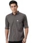 MANSLOOK Man Men’s Comfort Slim Fit Pure Cotton Opaque Checked Casual Shirt