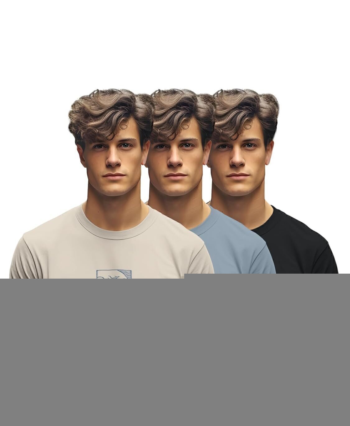 men printed tshirt combo