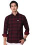 MANSLOOK Man Comfort Cotton Slim Fit Checked Casual Shirt for Men