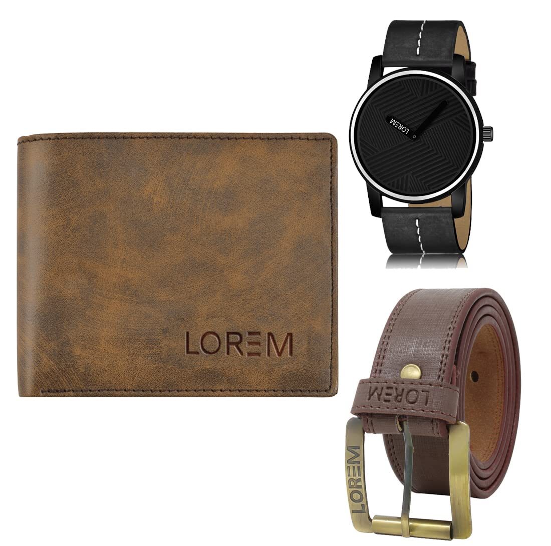 mens wallet combo belt