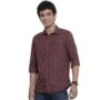MANSLOOK Indian Garage Co Men’s Cotton Regular Fit Checkered Full Sleeves Cutaway Collar Casual Shirt