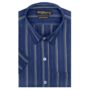 MANSLOOK Men’s Cotton Half Sleeves Dark Striped Regular Fit Formal Shirt for Men