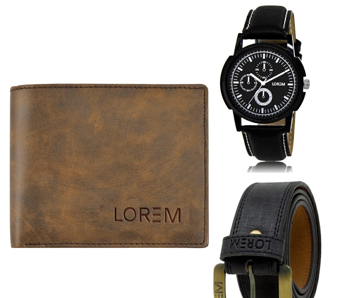 mens wallet combo belt