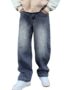 MANSLOOK Men’s Straight Fit Jeans – Classic Denim with Comfortable Fit, Durable Fabric, and Timeless Style