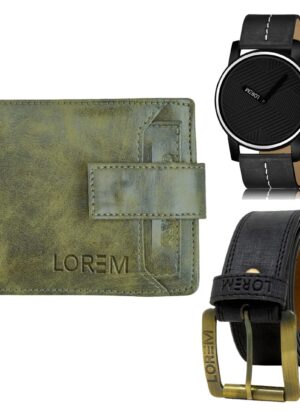 mens wallet combo belt