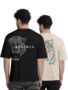 MANSLOOK Trendy Front and Back Printed Oversized Round Neck T-Shirt for Men – Pack of 2
