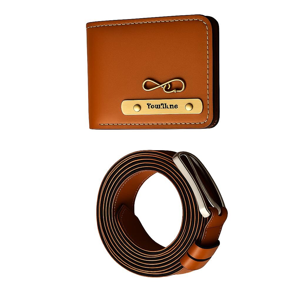 mens wallet combo belt