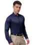 MANSLOOK Indian Garage Co Men Slim Fit Solid Full Sleeves Cutaway Collar Formal Shirt