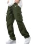 MANSLOOK Cargo for Men || Cotton Cargo Pant || Drawstring Waist Pant (Also Available in Plus Sizes) (05-08)
