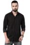 MANSLOOK Man Men’s Standard Slim Fit Striped Pure Cotton Casual Shirt