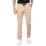 MANSLOOK Fashion Men’s Cream Slim Fit Casual Chino Jogger Pants Stretchable