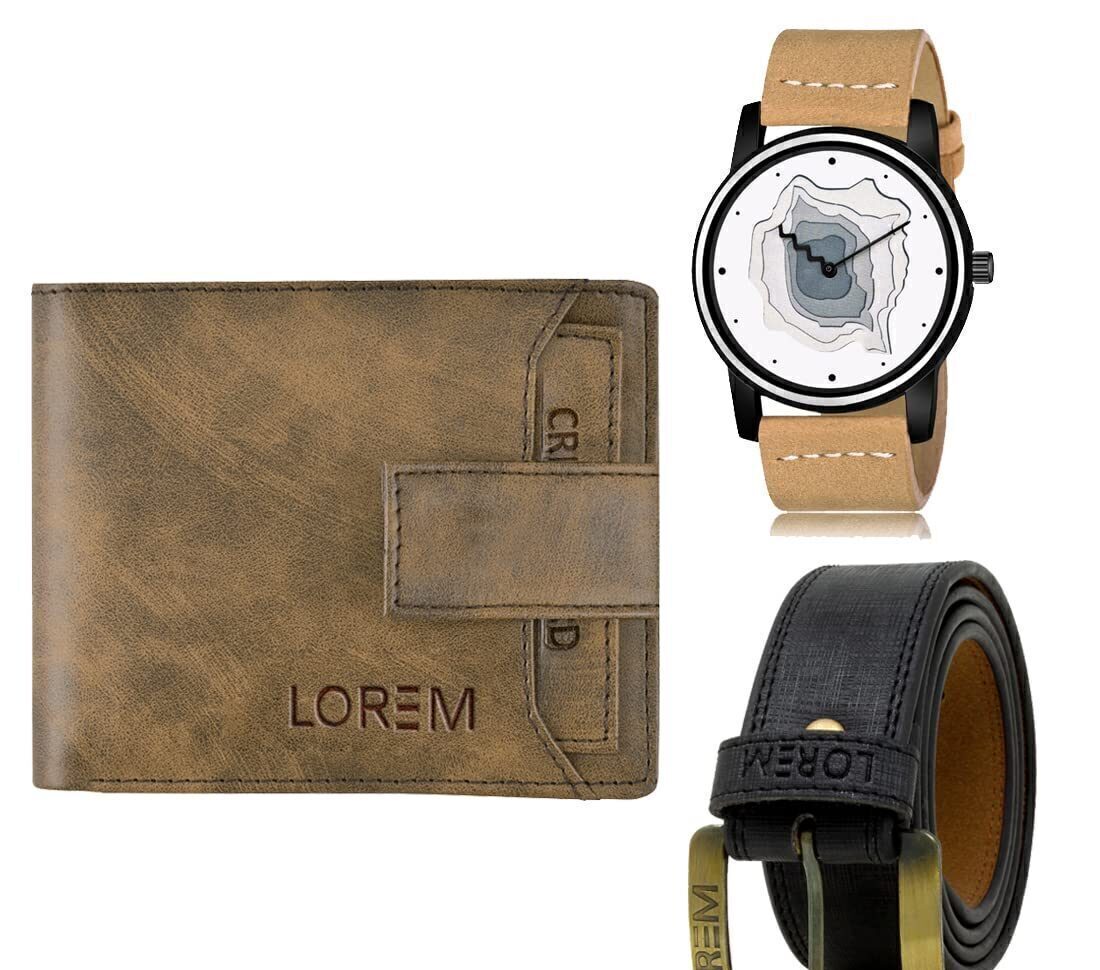 mens wallet combo belt