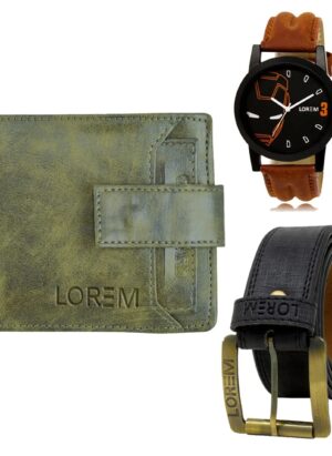 mens wallet combo belt