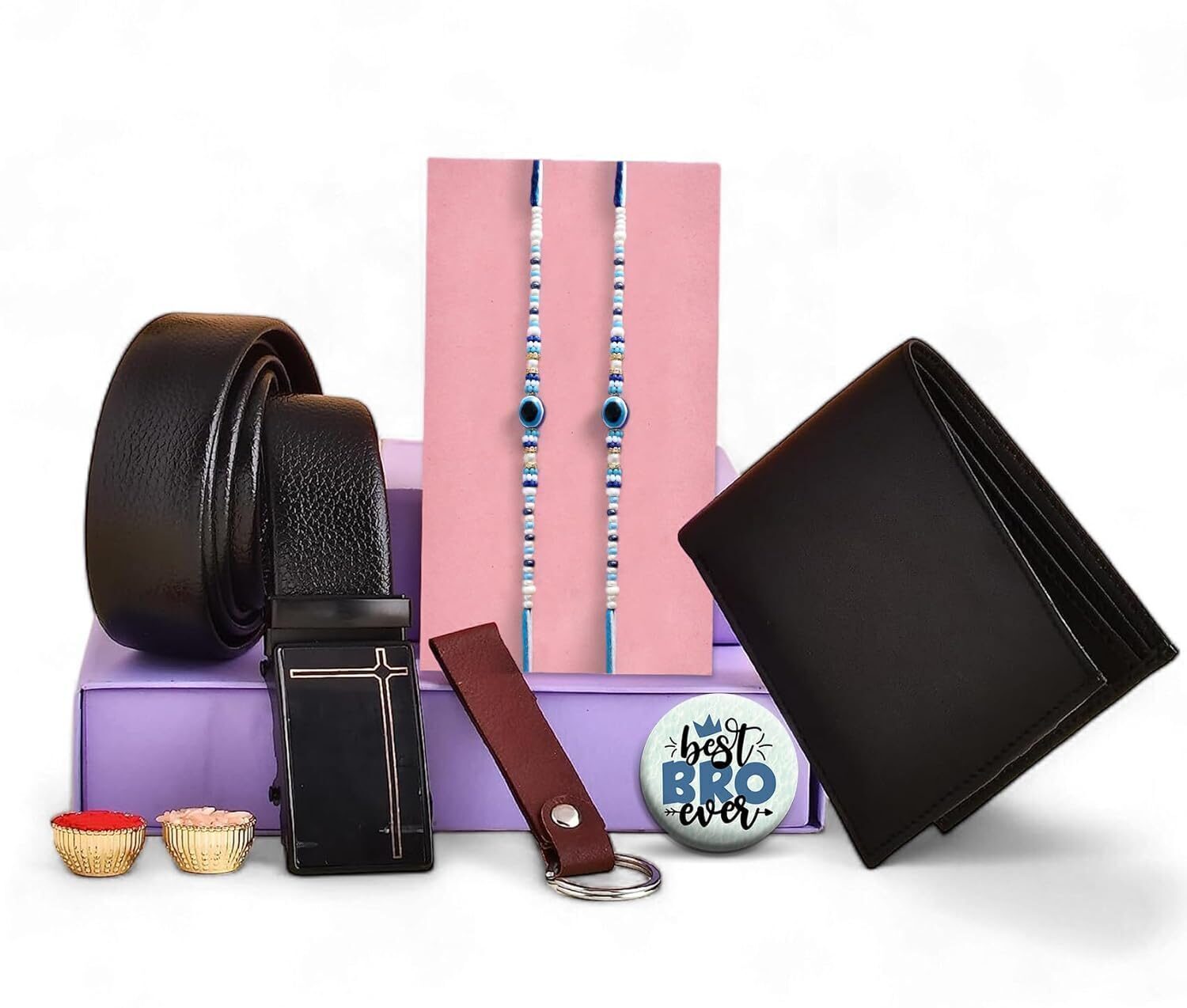 mens wallet combo belt